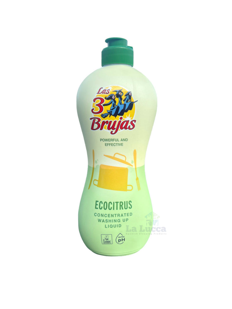 3 Witches Concentrated Washing-Up Liquid Ecocitrus 500ml