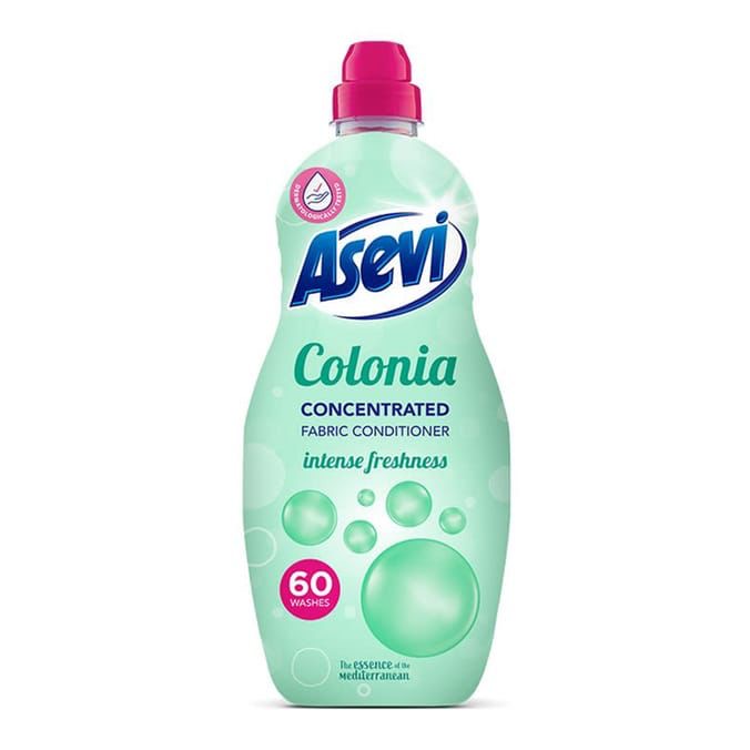 Asevi Colonia Trio Detergent Softener & Room Linen Spray Concentrated Fabric Conditioner Intense Freshness 44 Loads