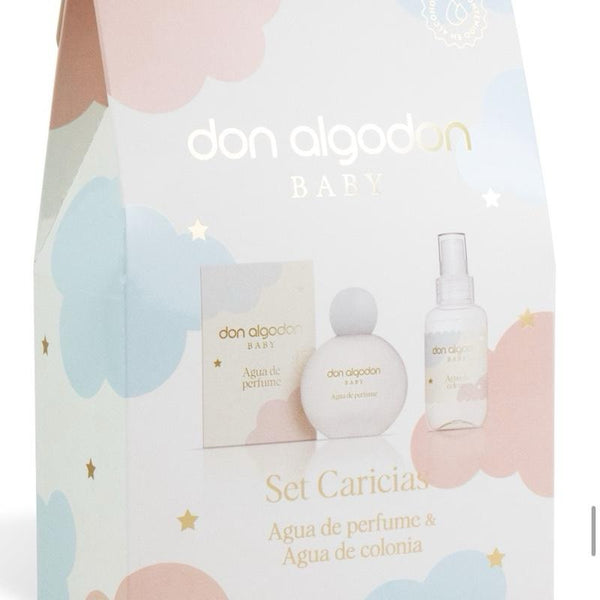 Don Algodon Baby Perfume and Body Spray Set - Set Caricias Agua de Perfume & Agua de Colonia for Infants