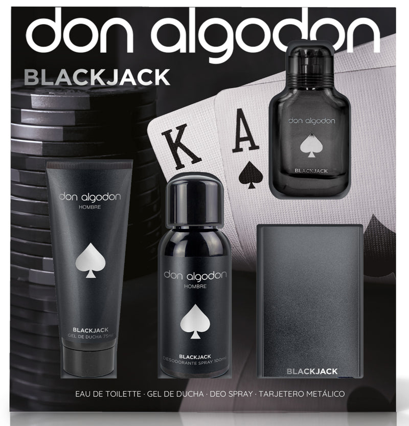 Don Algodon Men's Gift Set including Mini Aftershave Body Mist Shower Gel & Card Holder