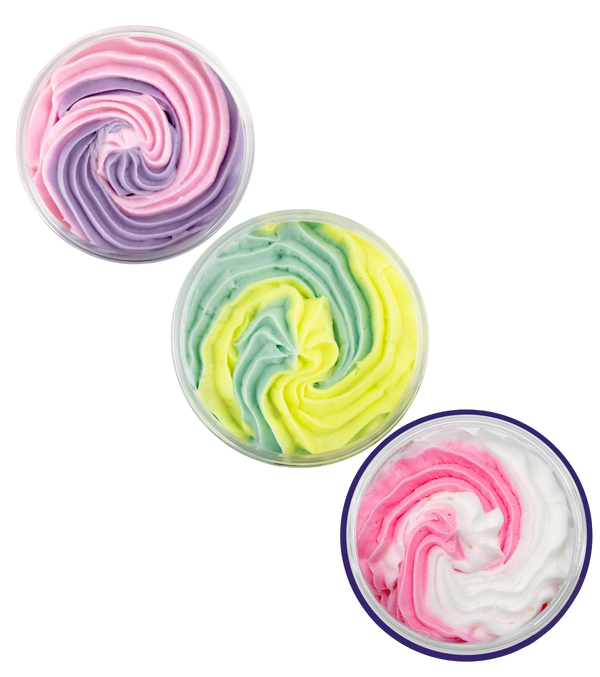 The Fruit Company Whipped Shower Cream - Soft & Smooth Texture - Ideal for Daily Use - Gentle on Skin - 3 Vibrant colours