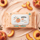The Fruit Company Peach and Apple  Scented Wet Toilet Paper - Soft Wet Wipes for Daily Intimate Hygiene