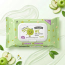 The Fruit Company Peach and Apple  Scented Wet Toilet Paper - Soft Wet Wipes for Daily Intimate Hygiene