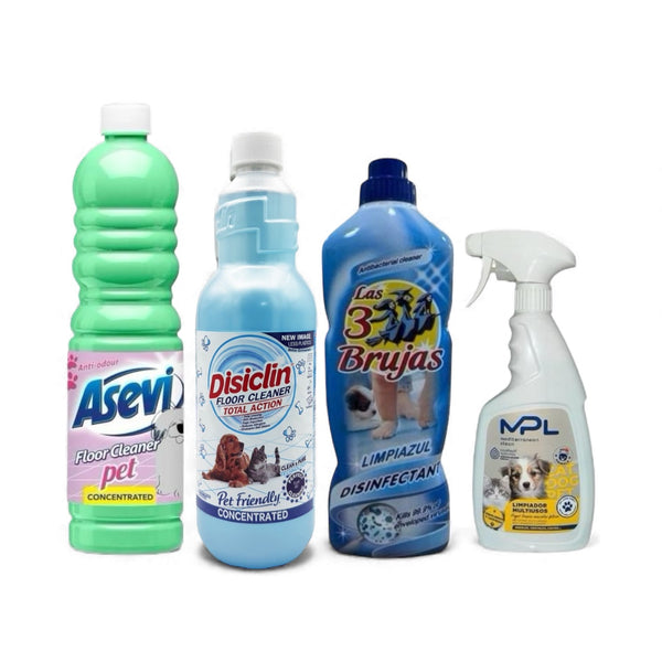 Pet home bundle - Asevi pet floor , Limpazul disinfectant , Disiclin pet disinfectant , Mpl pet multi spray