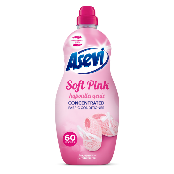 Asevi Soft Pink Fabric Softener